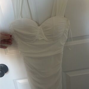 Elegant White Mini Dress